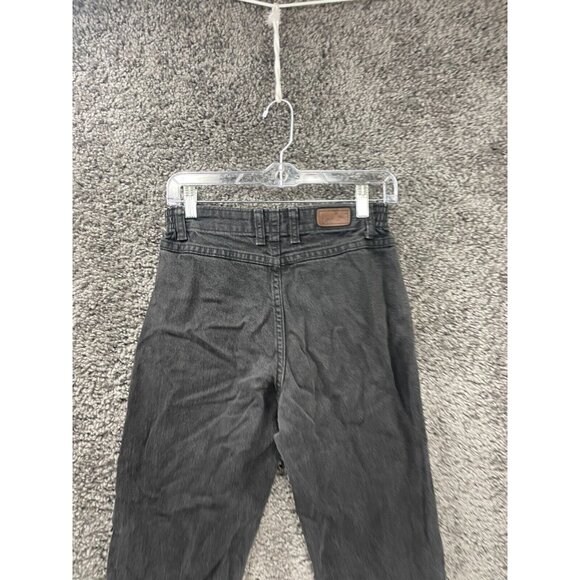 Vtg Lee Jeans Womens 6 Medium Charcoal Gray Relaxed-Fit Side Elastic Tapered Leg - Picture 4 of 16